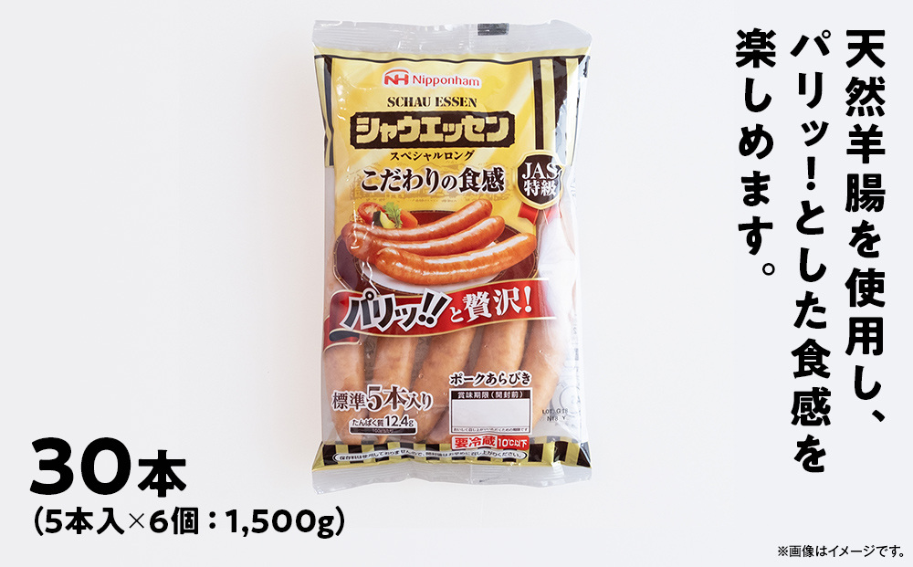 【配送回数が選べる！】シャウエッセン　スペシャルロングセット 250ｇ× 6個 【 肉 ソーセージ シャウエッセン ウィンナー 日本ハム 旭川市 北海道 人気 簡単調理 】