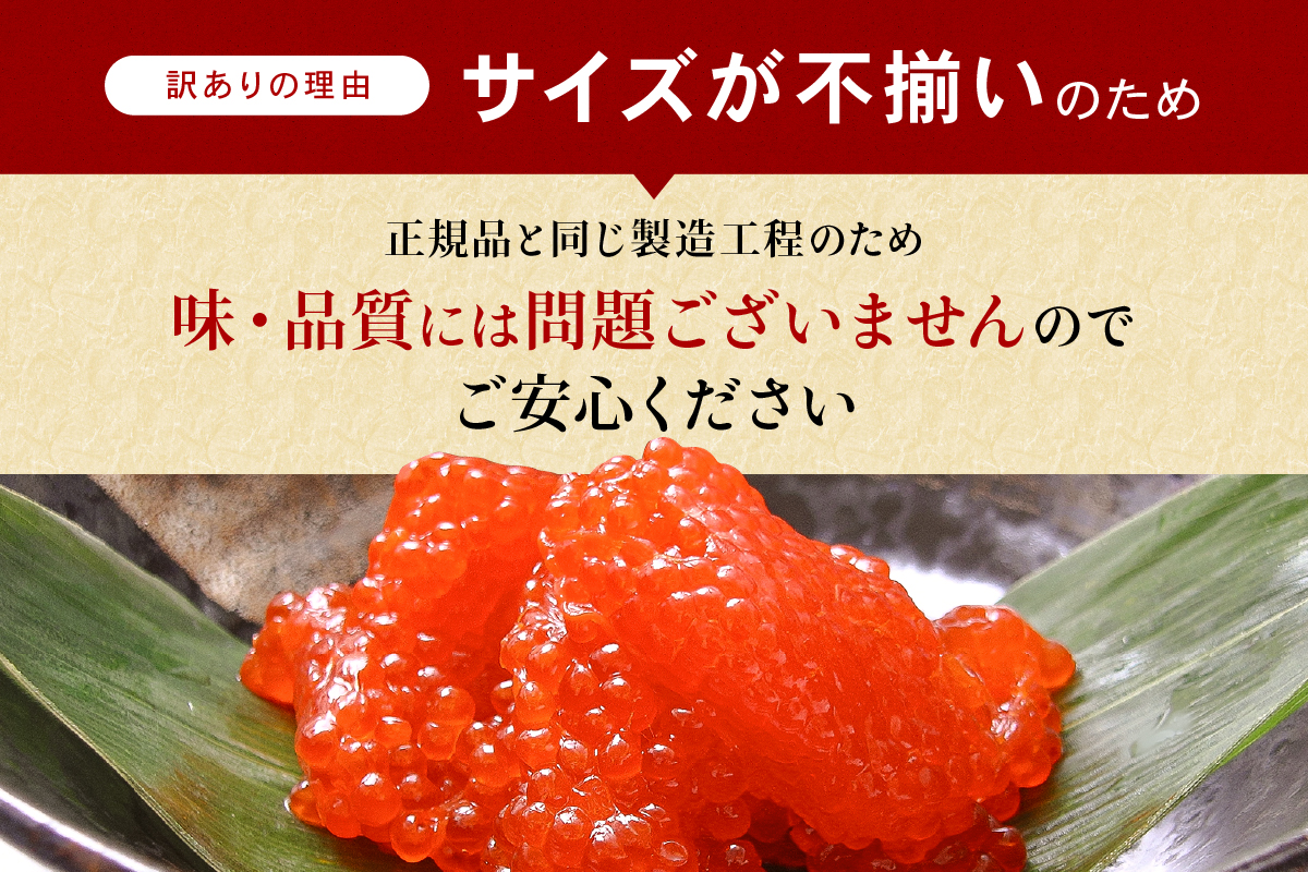 【選べる数量・回数！】すじこ 訳あり 北海道 紅鮭 筋子 醤油漬け 250g～500g (250g×2個入）