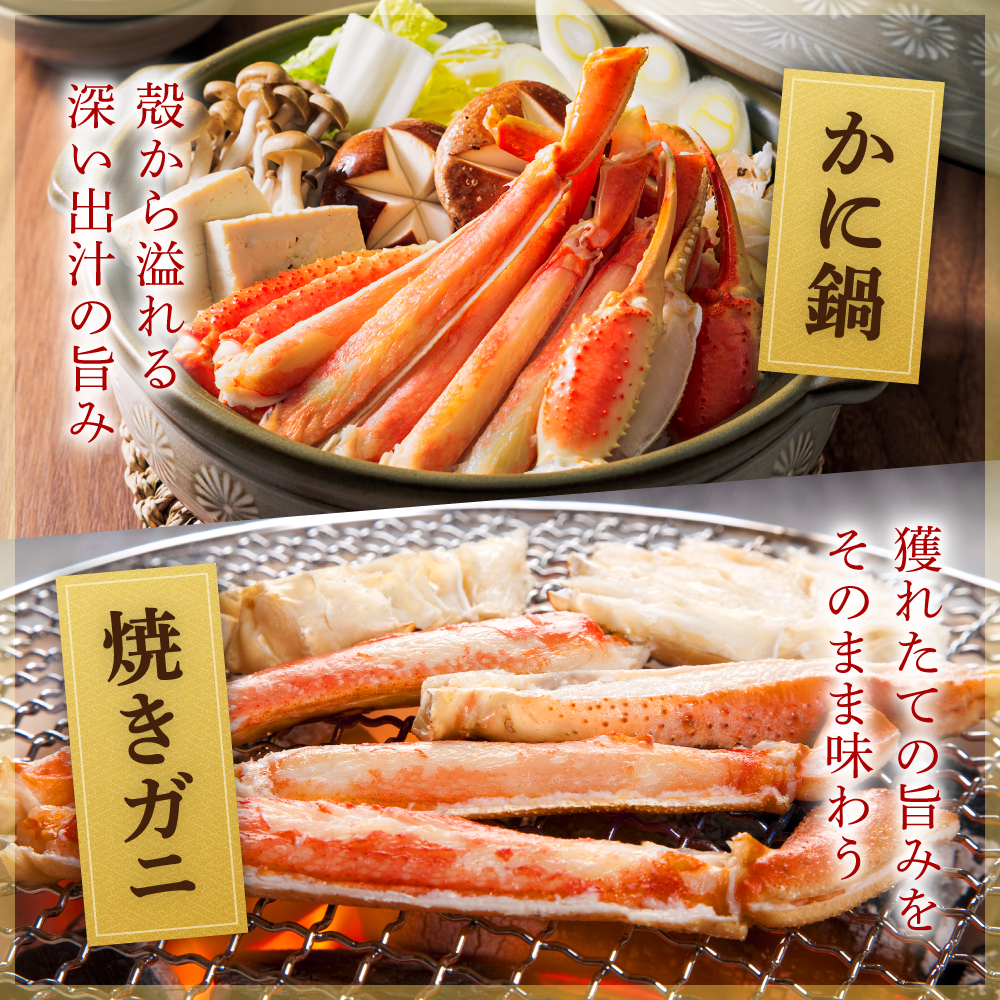 生ズワイガニ 半むき身 1kg（冷凍）2L・3Lサイズ （加熱用）R020-004