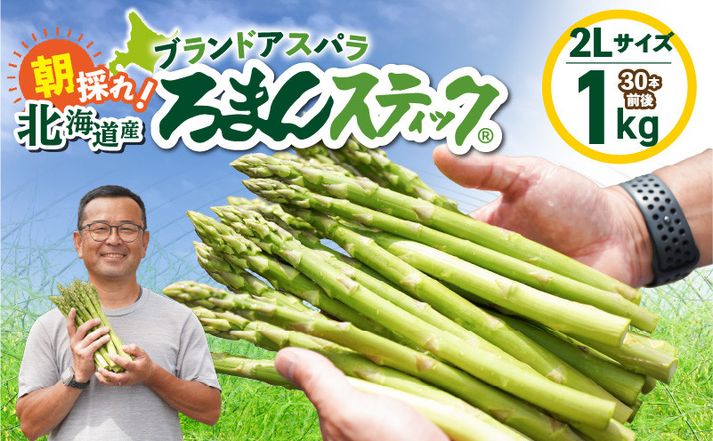 ロマンス農園 ろまんスティック 2Lサイズ 1kg アスパラガス 野菜 やさい 2Lサイズ 旨味 うま味 新鮮 やわらかい みずみずしい 糖度