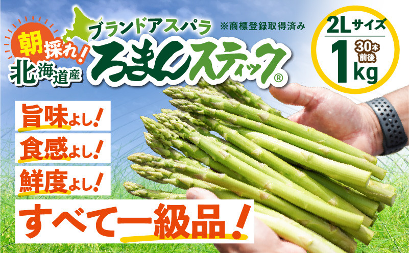 ロマンス農園 ろまんスティック 2Lサイズ 1kg アスパラガス 野菜 やさい 2Lサイズ 旨味 うま味 新鮮 やわらかい みずみずしい 糖度
