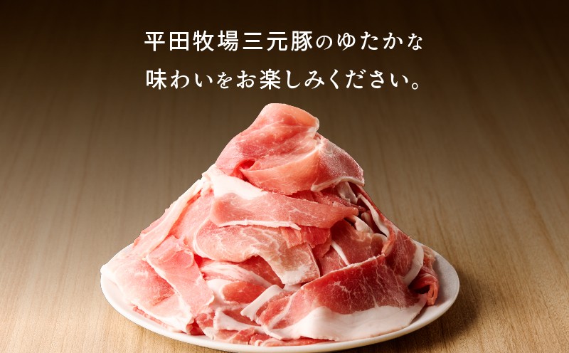日本の米育ち平田牧場 三元豚切り落とし 500g×6パック（計3kg） 肉 お肉 にく 豚 豚肉 ブタ ぶた 三元豚 切り落とし 上質