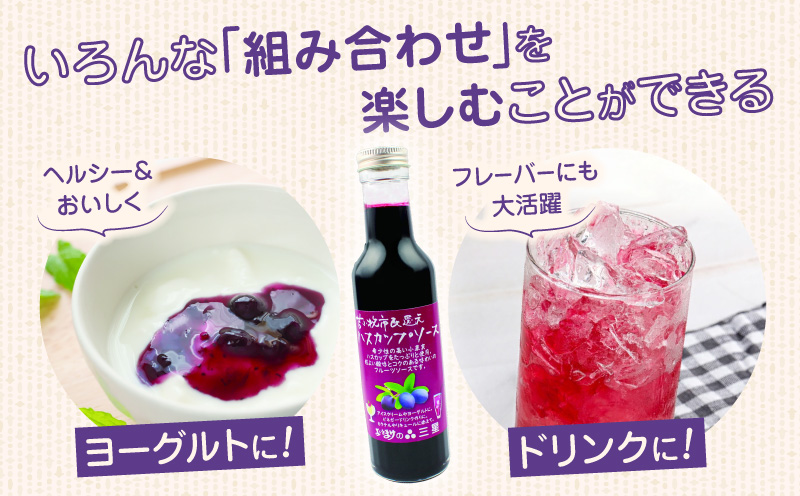 カナダ産 市民還元ハスカップソース 235g（3瓶） バニラアイス ヨーグルト フレーバー カクテル ビネガードリンク リキュール フルーツソース