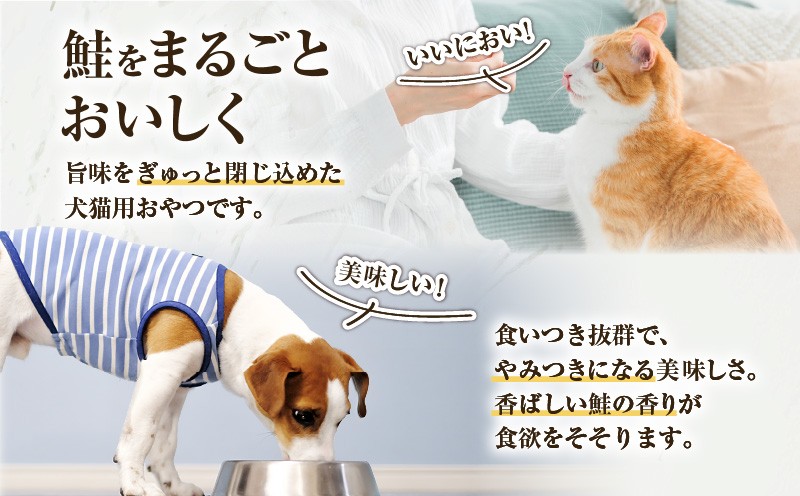 Cao Cao 北海道産 鮭ジャーキー 90g（30g×3袋）犬猫用おやつ ジャーキー 鮭ジャーキー 犬のおやつ 猫のおやつ 愛犬 愛猫 無添加 安心安全 ペット ペットグッズ