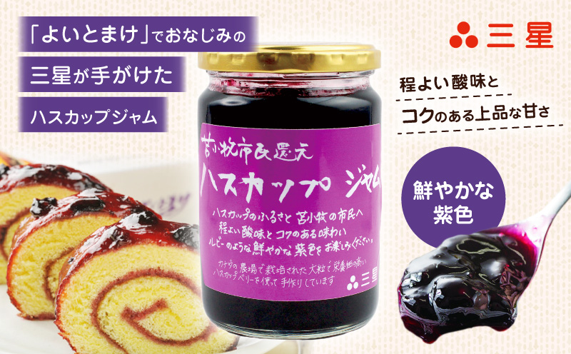 カナダ産 苫小牧市民還元 ハスカップジャム 435g（1瓶） ハスカップ ジャム スイーツ フルーツ 無農薬 食パン ヨーグルト トースト クラッカー 甘い