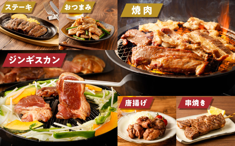 【全5回定期便】焼肉6種セット＋ジンギスカン4種セット 焼肉 焼き肉 ジンギスカン 肉 牛 豚 鶏 羊 ラム マトン