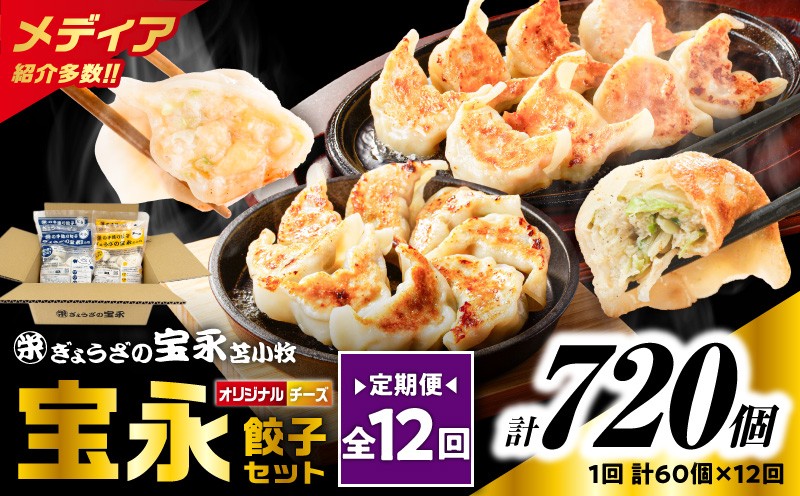 【全12回定期便（毎月）】チーズ餃子セット（宝永餃子 15個入×2袋＆チーズ餃子 15個入×2袋）合計1.5kg 定期便 定期 惣菜 総菜 餃子 ぎょうざ ギョウザ 冷凍餃子 冷凍 ぎょうざの宝永