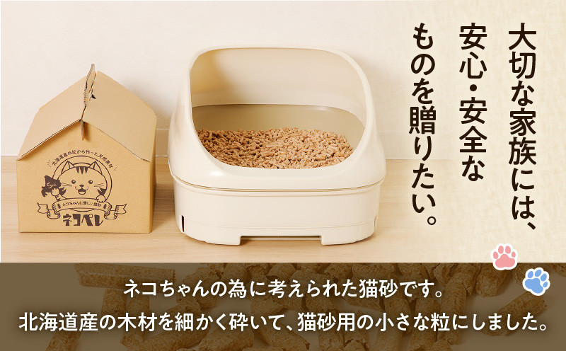 【5営業日以内に発送】【猫砂 ネコペレ 5kg×2箱】木質ペレット 家タイプ ペット ペット用品 猫 ネコ ねこ トイレ用ペレット 掃除 お掃除 楽 簡単