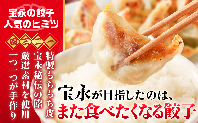 【定期便・全6回 毎月】手包み餃子 ぎょうざの宝永 宝永餃子60個セット（宝永餃子15個入×4袋） 定期便 定期 惣菜 総菜 餃子 ぎょうざ ギョウザ 冷凍餃子 冷凍