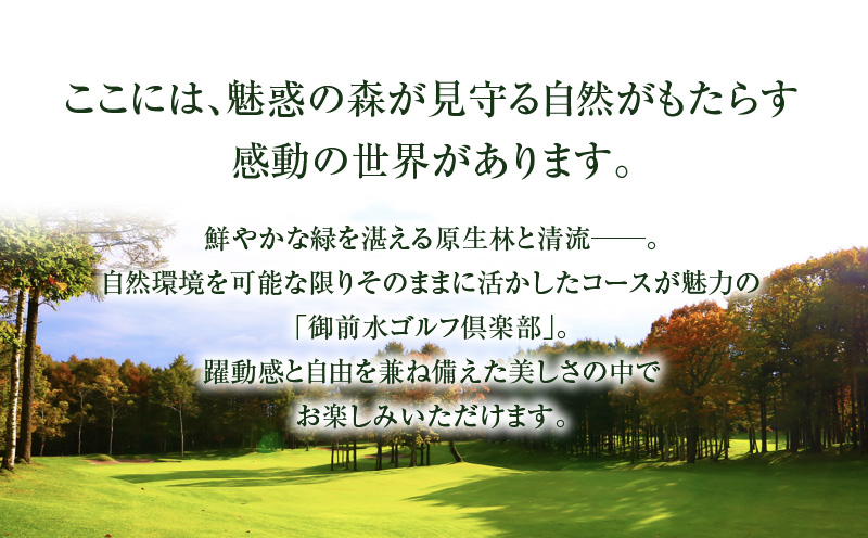 E03 御前水ゴルフ倶楽部 ゴルフ場利用券 15,000円分 ゴルフ ゴルフ場利用券 利用券 券 チケット スポーツ スポーツチケット 運動 体験 体験チケット