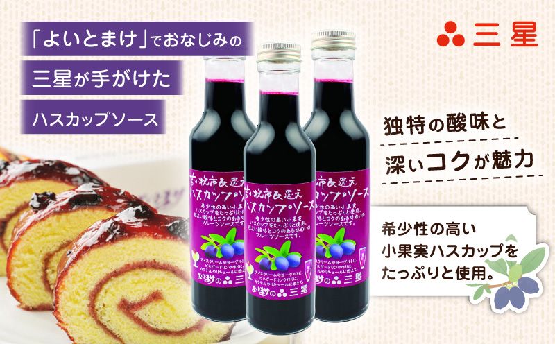 カナダ産 市民還元ハスカップソース 235g（3瓶） バニラアイス ヨーグルト フレーバー カクテル ビネガードリンク リキュール フルーツソース