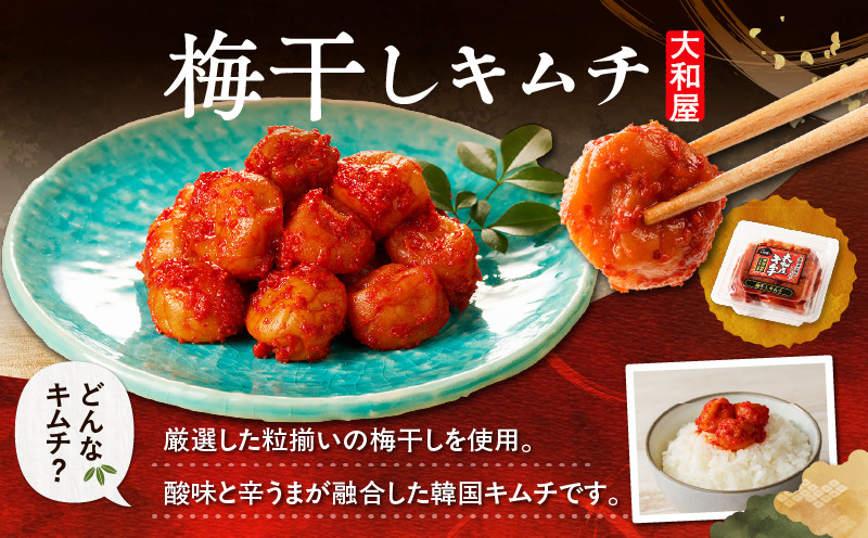 【10営業日以内に発送】大和屋特製キムチ！食べ比べセット（4種類） 漬物 お漬物 つけもの 惣菜 総菜 老舗 キムチ 韓国風キムチ 白菜キムチ 白菜