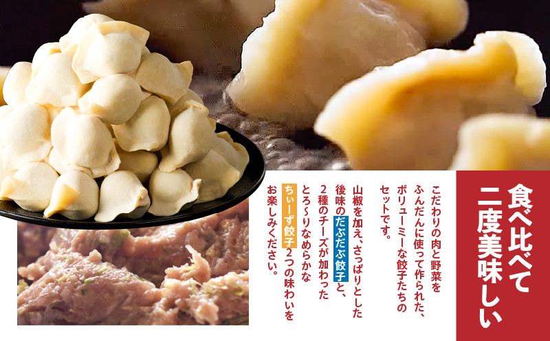 だぶだぶの肉汁をすすりたくなる餃子と餃子ちぃーず 2セット 餃子 ぎょうざ ギョウザ チーズ餃子 ちぃーず 惣菜 総菜 豚 豚肉 ぶた