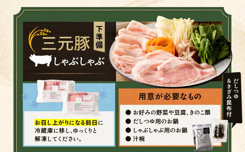 【全12回 毎月定期便】日本の米育ち平田牧場 三元豚ロース 250g・バラしゃぶしゃぶロース 250g 定期便 定期 肉 お肉 にく 豚 豚肉 ブタ ぶた 三元豚