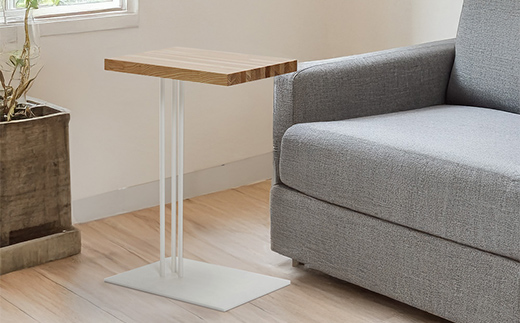 Rectangle side table （レクタングルサイドテーブル） ワークデスク H600 ホワイト_モーブ EB8-0650 
