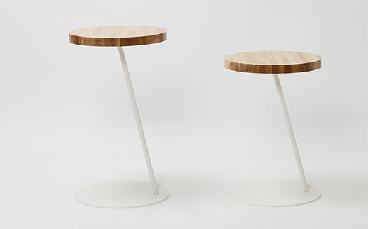 Circle side table（サークルサイドテーブル） サイドテーブル／ナイトテーブル H600 ホワイト_集成材 EB8-0662 