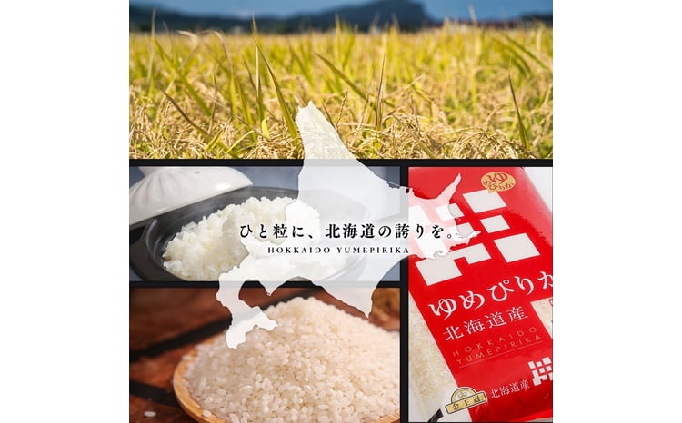 【定期便全2回】令和7年産 金王冠 精米 北海道産 ゆめぴりか 5kg 特A 白米 お米 こめ EB8-0504 