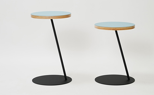 Circle side table（サークルサイドテーブル） サイドテーブル／ナイトテーブル H500 ブラック_アクアヴェール EB8-0654 