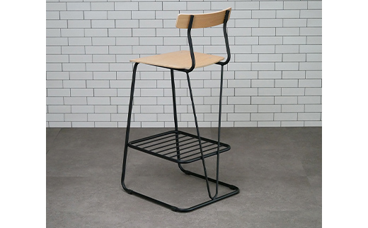 A-100Re （エ−ヒャクレ） HIGH CHAIR ブラック_ナチュラル EB8-0628 