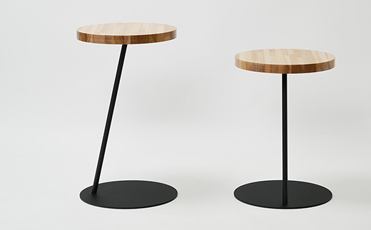 Circle side table（サークルサイドテーブル） サイドテーブル／ナイトテーブル H500 ブラック_集成材 EB8-0651 