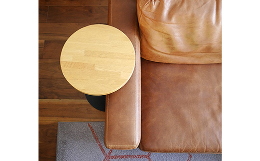 Circle side table（サークルサイドテーブル） サイドテーブル／ナイトテーブル H500 ブラック_集成材 EB8-0651 