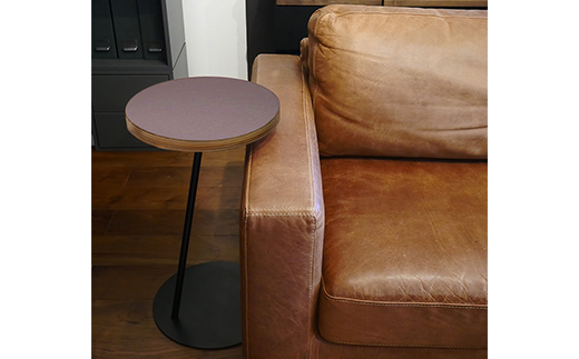 Circle side table（サークルサイドテーブル） サイドテーブル／ナイトテーブル H600 ブラック_モーブ EB8-0666 