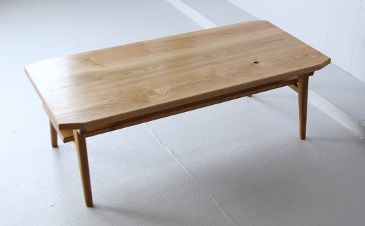 センターテーブル （道産ナラ）北海道 MOOTH インテリア 手作り 家具職人 リビングテーブル　ローテーブル 家具 EB8-0069