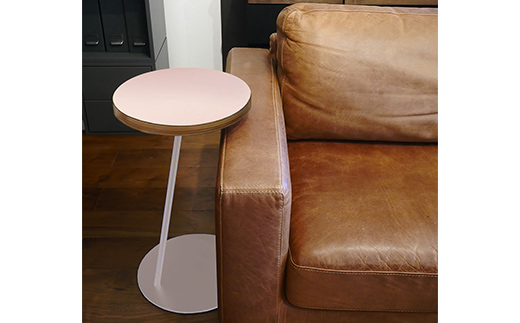 Circle side table（サークルサイドテーブル） サイドテーブル／ナイトテーブル H600 ホワイト_パウダー EB8-0667 