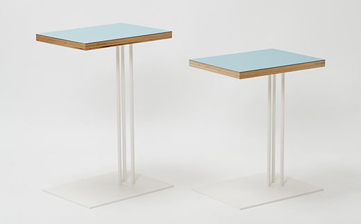 Rectangle side table （レクタングルサイドテーブル） ワークデスク H500 ホワイト_アクアヴェール EB8-0638 