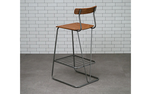 A-100Re （エ−ヒャクレ） HIGH CHAIR クリア_ブラウン EB8-0627 