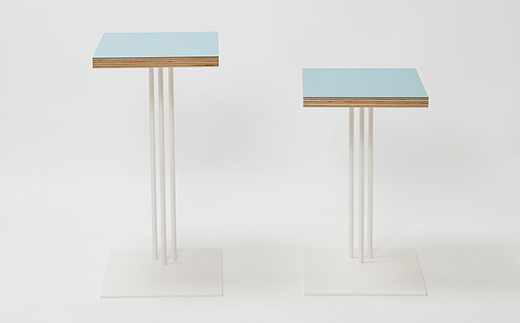 Rectangle side table （レクタングルサイドテーブル） ワークデスク H600 ホワイト_アクアヴェール EB8-0648 