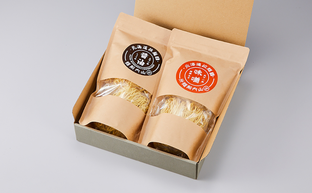 工場直送！！北海道産小麦１００％使用熟成ちぢれ乾燥ラーメン4食入り スープ付き EB8-0442