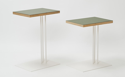 Rectangle side table （レクタングルサイドテーブル） ワークデスク H600 ホワイト_オリーブ EB8-0649 