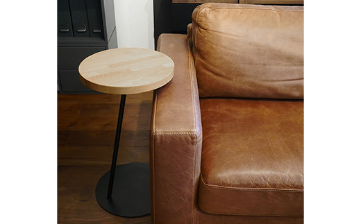 Circle side table（サークルサイドテーブル） サイドテーブル／ナイトテーブル H600 ブラック_集成材 EB8-0661 