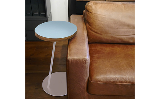 Circle side table（サークルサイドテーブル） サイドテーブル／ナイトテーブル H600 ホワイト_アクアヴェール EB8-0668 