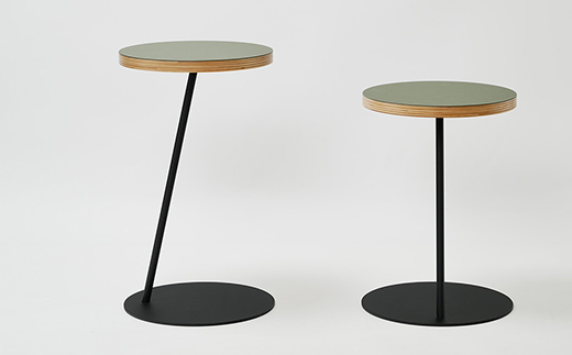 Circle side table（サークルサイドテーブル） サイドテーブル／ナイトテーブル H600 ブラック_オリーブ EB8-0665 
