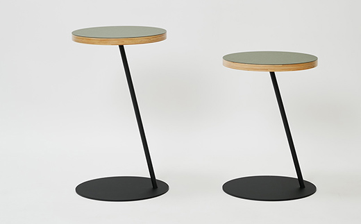 Circle side table（サークルサイドテーブル） サイドテーブル／ナイトテーブル H500 ブラック_オリーブ EB8-0655 