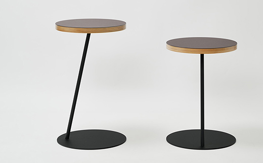 Circle side table（サークルサイドテーブル） サイドテーブル／ナイトテーブル H500 ブラック_モーブ EB8-0656 