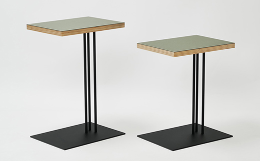 Rectangle side table （レクタングルサイドテーブル） ワークデスク H500 ブラック_オリーブ EB8-0635 
