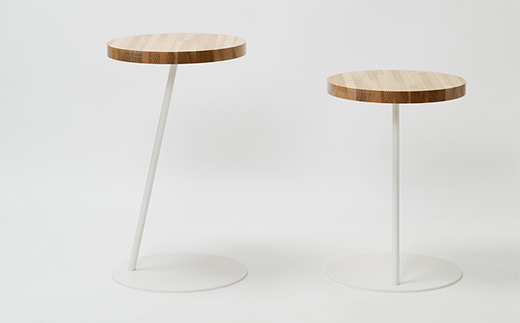 Circle side table（サークルサイドテーブル） サイドテーブル／ナイトテーブル H500 ホワイト_集成材 EB8-0652 