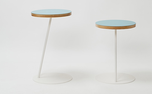 Circle side table（サークルサイドテーブル） サイドテーブル／ナイトテーブル H600 ホワイト_アクアヴェール EB8-0668 