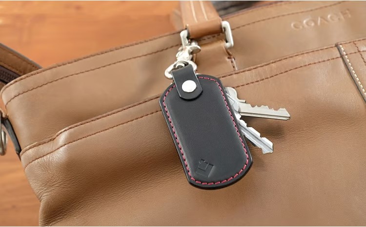 牛革 シンプルキーホルダー ブラック | 本革 レザー 革製品 鍵 ナスカン 男女兼用 メンズ レディース 革小物 日本製 北海道 滝川市
