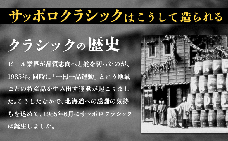 【先行予約】サッポロ　クラシック ファイターズ応援缶 350ml×24本【880298】