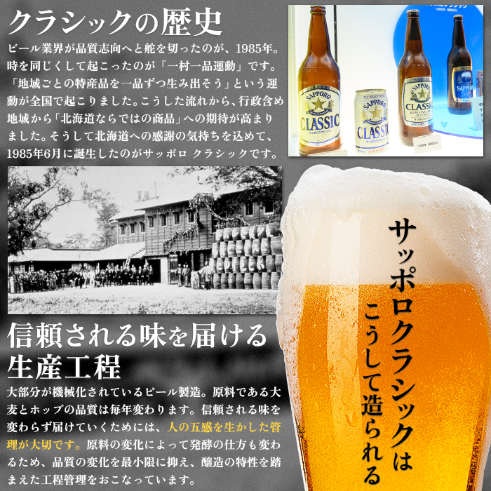 【数量限定】サッポロクラシック ファイターズ応援缶 350ml×12本【880084】《2025年3月下旬発送予定》