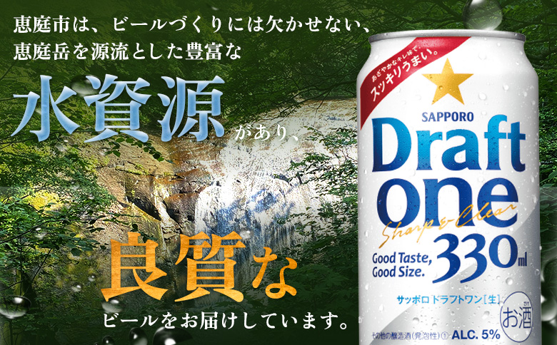『定期便：全6回』ドラフトワン 330ml×24本【880090061906】