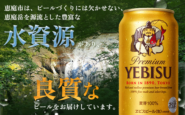 サッポロヱビスビール350ml×144本（6箱）【930060126】