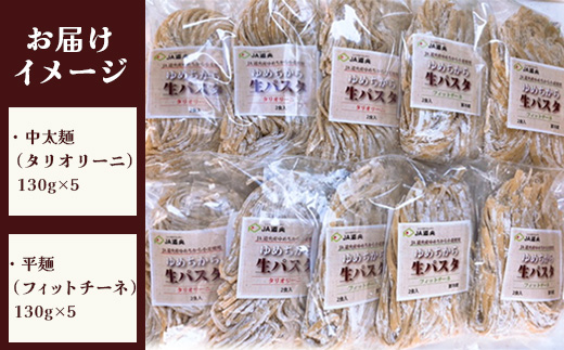 【ゆめちから小麦粉100％使用】生パスタ2種（2人前×10袋）【29000402】
