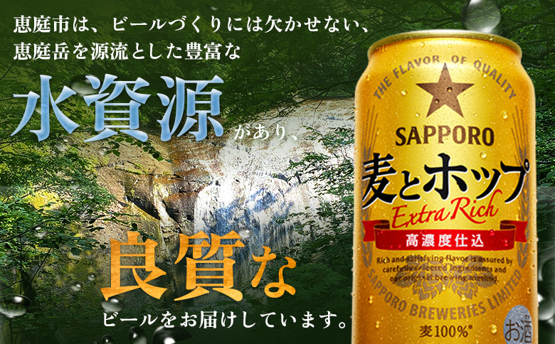 『定期便：全4回』麦とホップ 350ml×24本【880110041904】