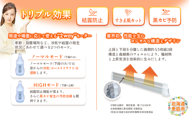 結露防止ヒーター　aru（アル）　60cmタイプ（aru-600SL）【0902201】