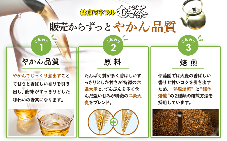 『定期便：全8回』健康ミネラルむぎ茶2L×6本【50001201】